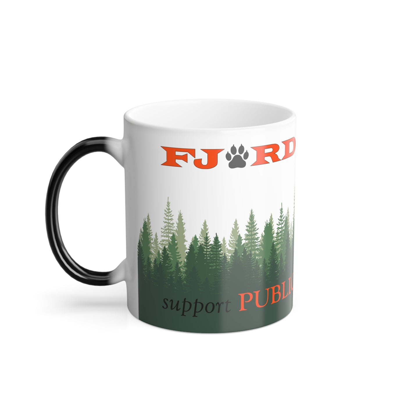 FJÖRD Trading Color Morphing Mug - Nature-Themed "Public Lands" Design