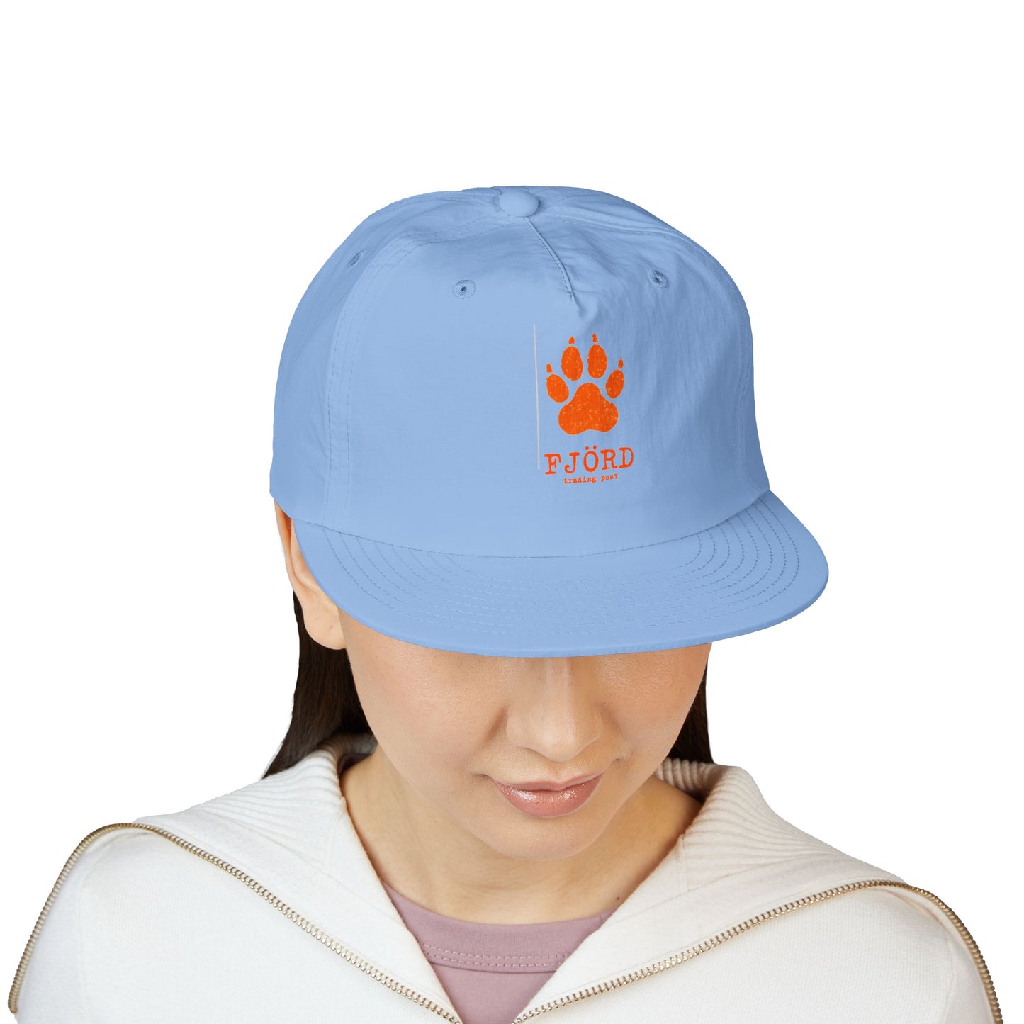 FJÖRD Surf Cap - Casual Beach Hat with Paw Print Design
