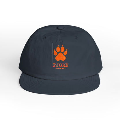 FJÖRD Surf Cap - Casual Beach Hat with Paw Print Design