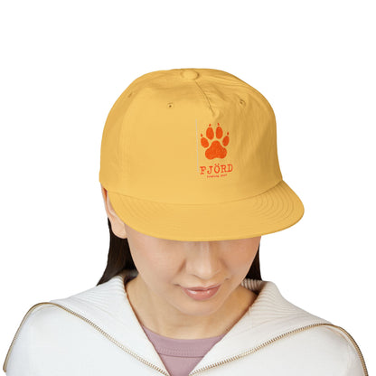 FJÖRD Surf Cap - Casual Beach Hat with Paw Print Design