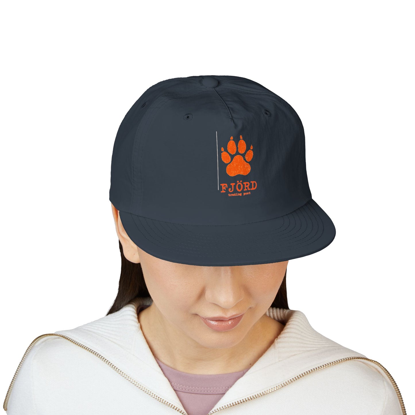 FJÖRD Surf Cap - Casual Beach Hat with Paw Print Design