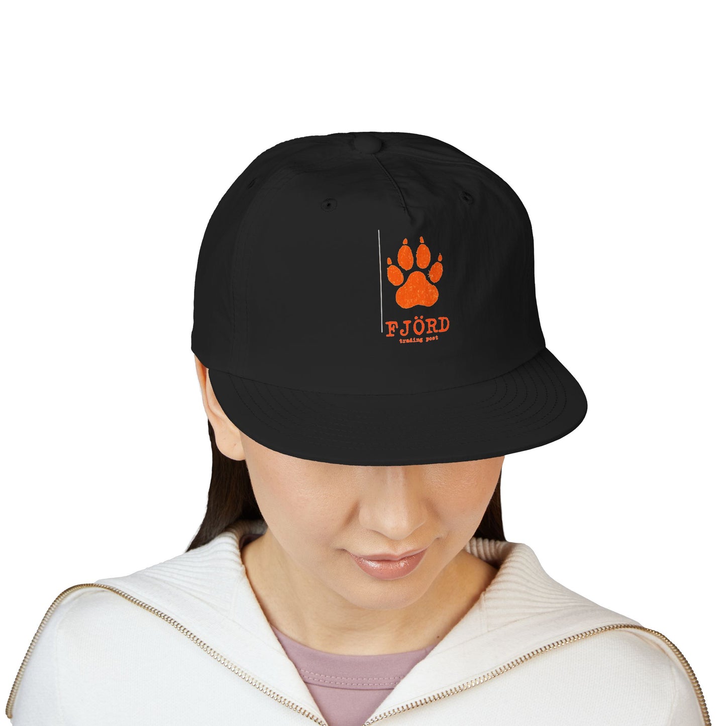 FJÖRD Surf Cap - Casual Beach Hat with Paw Print Design