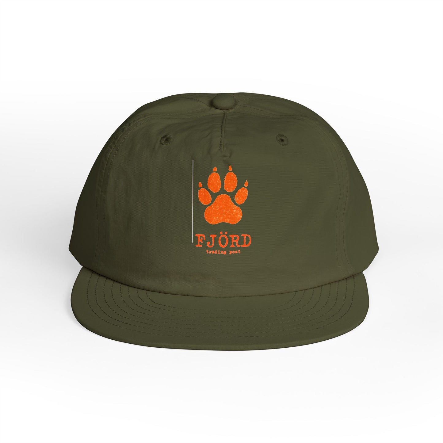 FJÖRD Surf Cap - Casual Beach Hat with Paw Print Design