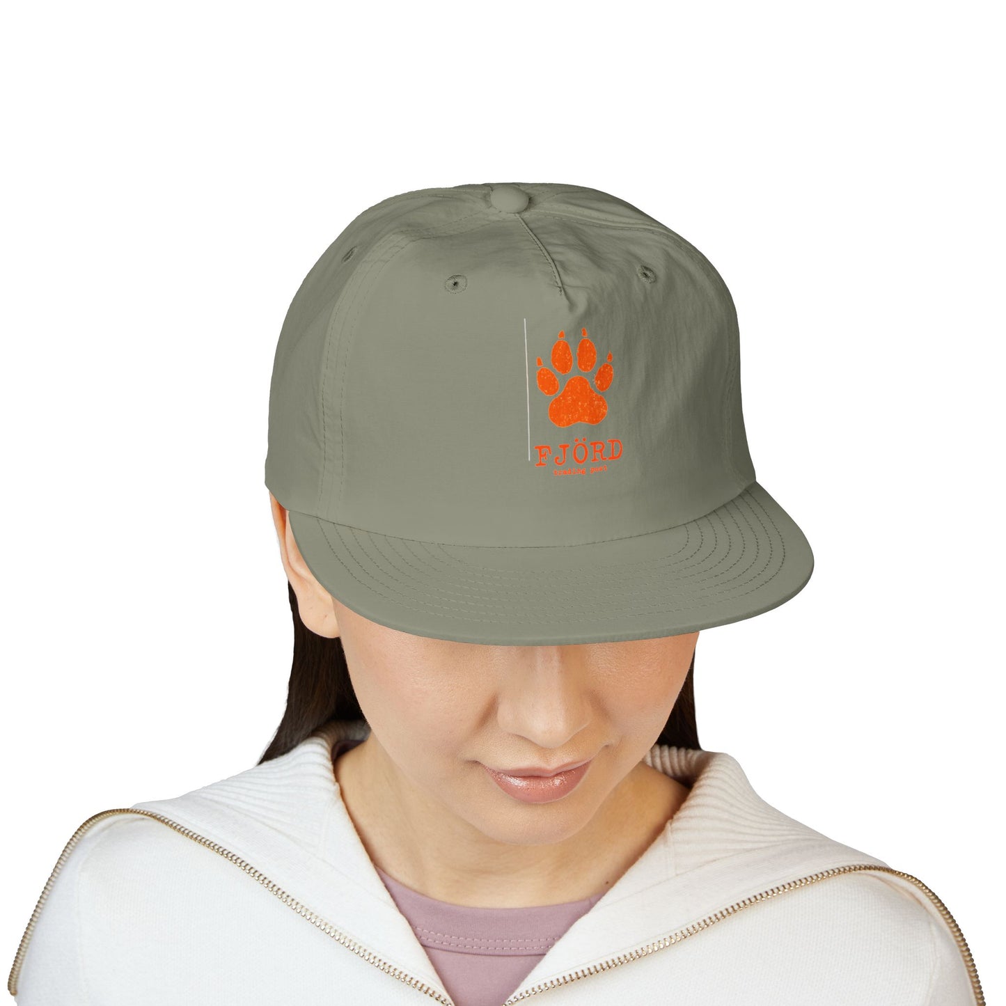 FJÖRD Surf Cap - Casual Beach Hat with Paw Print Design