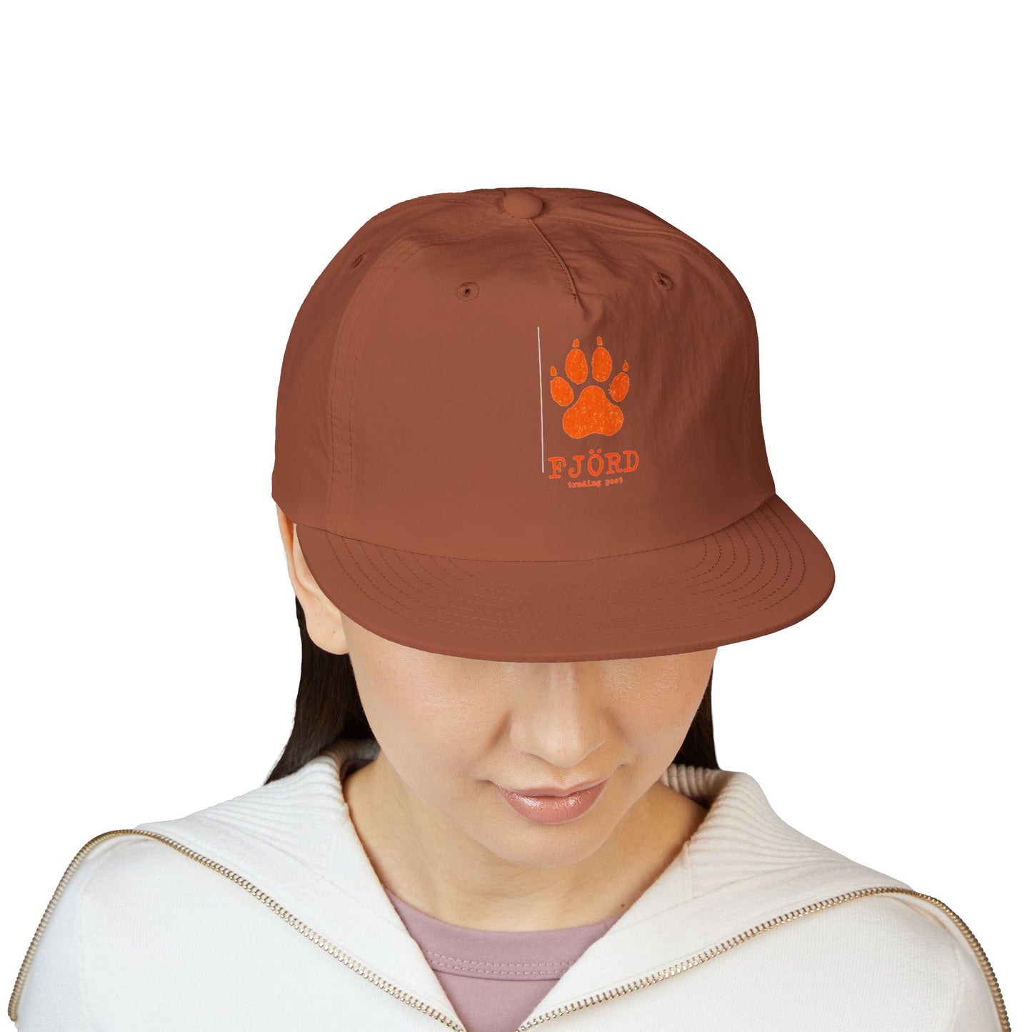 FJÖRD Surf Cap - Casual Beach Hat with Paw Print Design