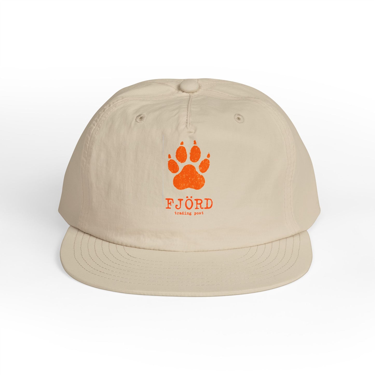 FJÖRD Surf Cap - Casual Beach Hat with Paw Print Design