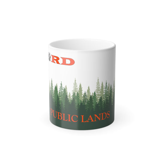 FJÖRD Trading Color Morphing Mug - Nature-Themed "Public Lands" Design