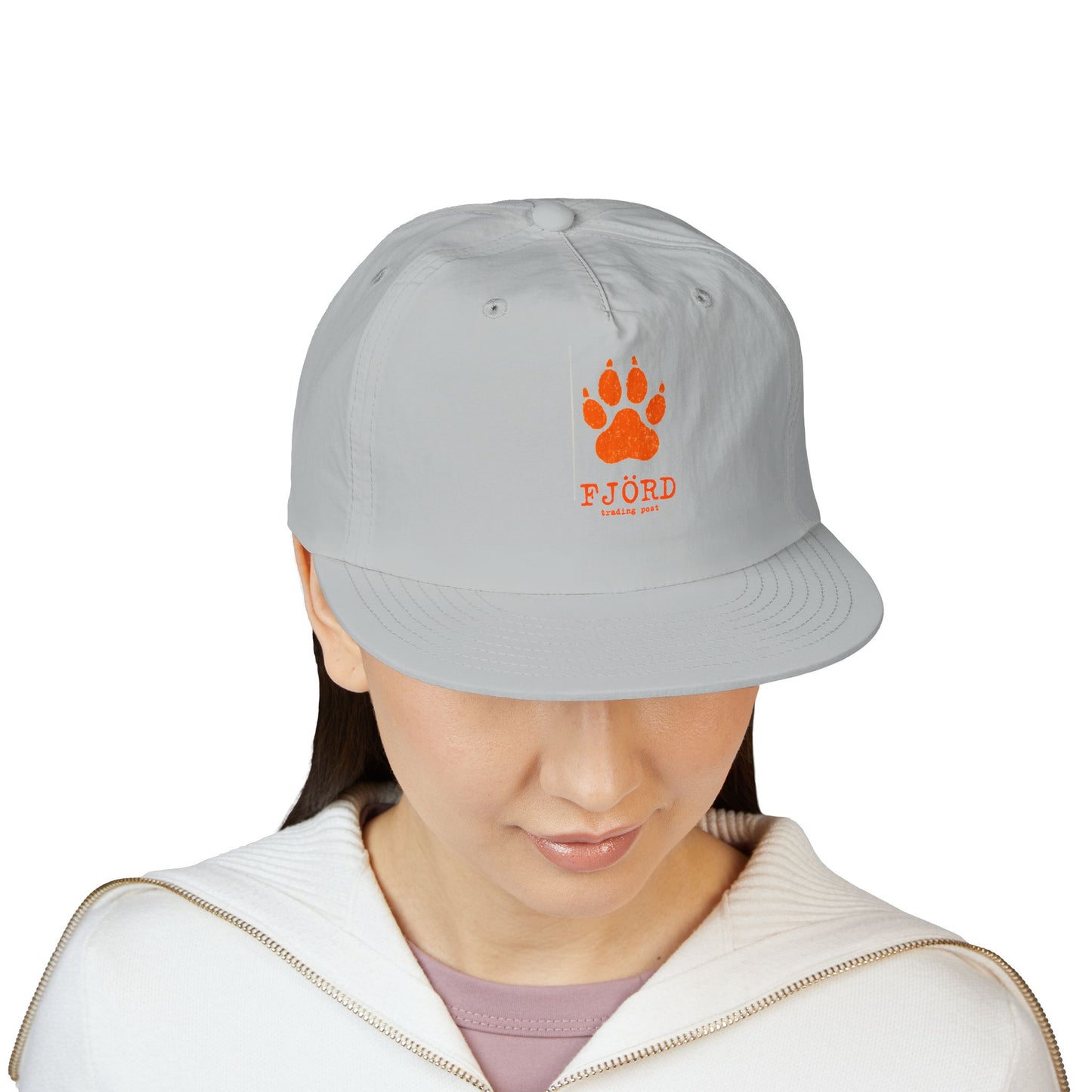 FJÖRD Surf Cap - Casual Beach Hat with Paw Print Design