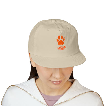 FJÖRD Surf Cap - Casual Beach Hat with Paw Print Design