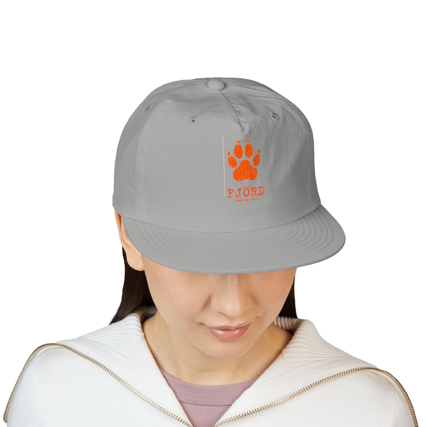 FJÖRD Surf Cap - Casual Beach Hat with Paw Print Design