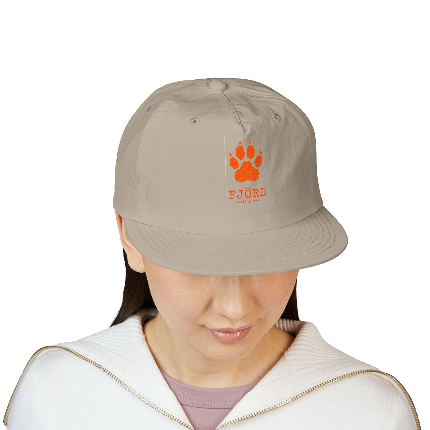 FJÖRD Surf Cap - Casual Beach Hat with Paw Print Design